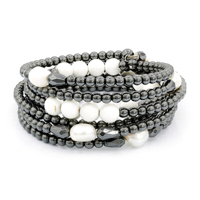 Zilveren armband met hematieten (Dallas Prince Designs)