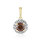 Gouden hanger met een I2 Rode Diamant