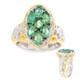 Zilveren ring met Zambia-smaragdstenen (Gems en Vogue)