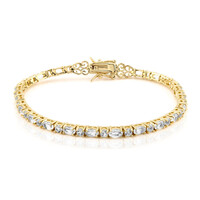 Zilveren armband met witte topaasstenen