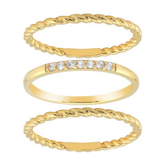 Zilveren ring met witte topaasstenen