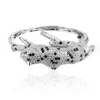 Zilveren armband met Russische diopsiedstenen (Dallas Prince Designs)