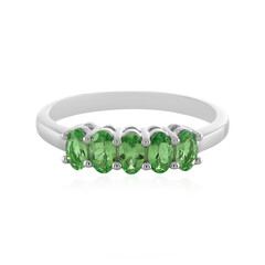 Zilveren ring met Merelani Granaten