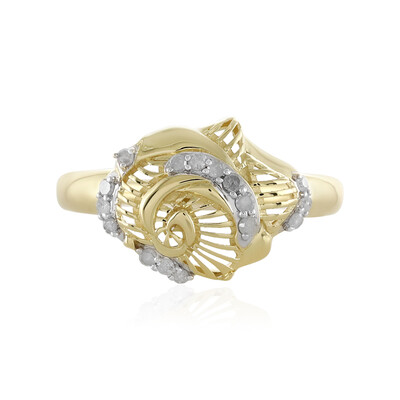 Gouden ring met I4 (J) Diamanten (Ornaments by de Melo)