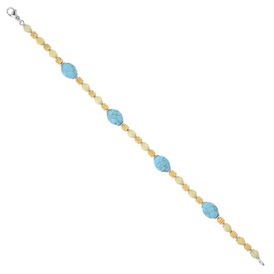 Zilveren armband met turkooisstenen (dagen)