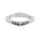 Zilveren ring met zwarte diamanten (de Melo)