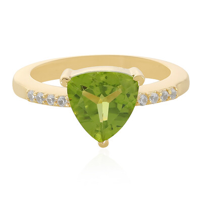 Zilveren ring met een peridoot
