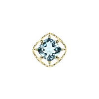 Gouden hanger met een hemel-blauwe topaas