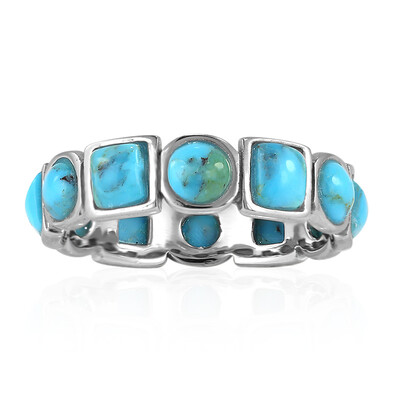 Zilveren ring met Blauwe Kingman Mohave Turkooisen (Art of Nature)