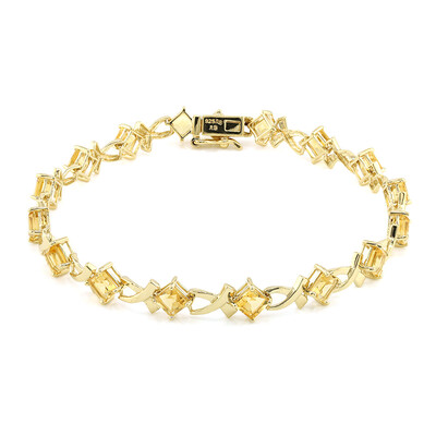 Zilveren armband met citrienstenen