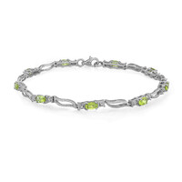 Zilveren armband met Paraiba toermalijnen