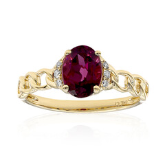 Gouden ring met een rhodliet (CIRARI)