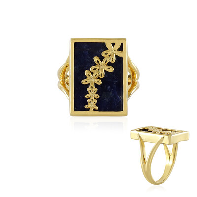 Zilveren ring met een sodaliet