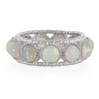 Zilveren ring met Welo-opalen