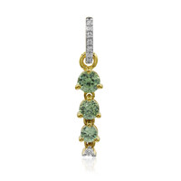 Gouden hanger met een Madagaskar Demantoid (John Ferry)