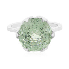 Gouden ring met een groene amethist (PHANTASIA)