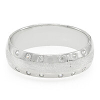 Zilveren ring met zirkonen
