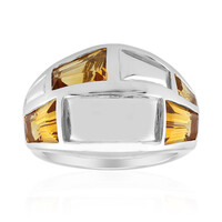 Zilveren ring met citrienstenen (Remy Rotenier)