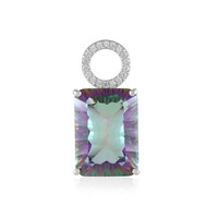Zilveren hanger met een mystieke kwarts