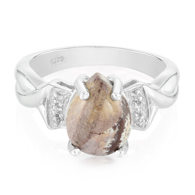 Zilveren ring met een Sonora Dendrieten Jaspis
