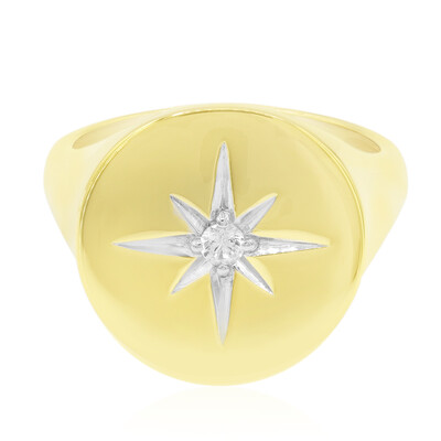 Zilveren ring met een zirkoon