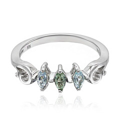Zilveren ring met Paraiba toermalijnen