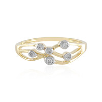 Gouden ring met SI1 (H) Diamanten