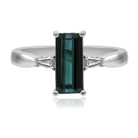 Gouden ring met een indigoliet (CIRARI)
