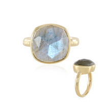 Zilveren ring met een labradoriet