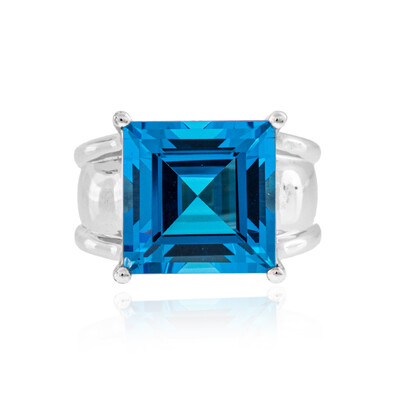Zilveren ring met een Marambaia-topaas