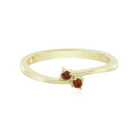 Gouden ring met I4 Rode Diamanten
