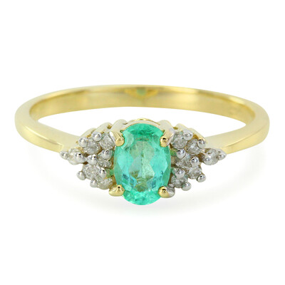 Gouden ring met een Braziliaanse Paraiba toermalijn