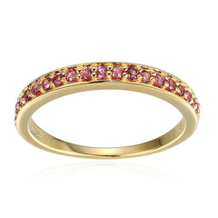 Zilveren ring met rhodolieten