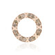 Gouden hanger met SI1 Argyle Rose De France Diamanten (Annette)