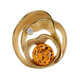 Zilveren hanger met een cognac Baltische barnsteen (dagen)