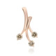 Gouden hanger met SI1 Argyle Rose De France Diamanten (Annette)