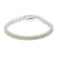 Zilveren armband met Birmese Peridoots