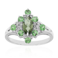 Gouden ring met een groene toermalijn