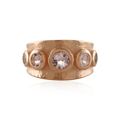 Zilveren ring met een Madagascar morganiet
