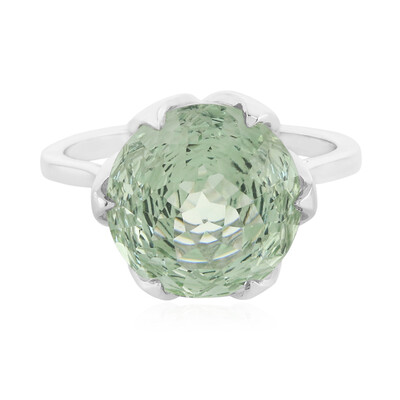 Gouden ring met een groene amethist (PHANTASIA)