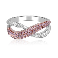 Gouden ring met I1 Roze Diamanten (CIRARI)