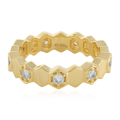 Zilveren ring met zirkonen