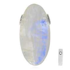 Zilveren hanger met een Witte Labradoriet