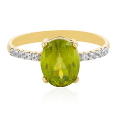 Gouden ring met een sfeen