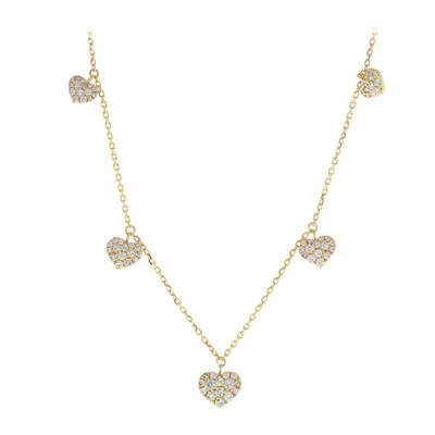 Gouden halsketting met I1 (H) Diamanten (CIRARI)