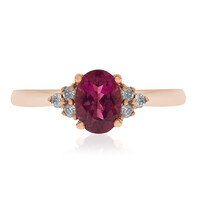 Gouden ring met een rubeliet