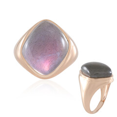 Zilveren ring met een Paarse Minary Labradoriet (KM by Juwelo)