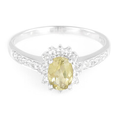 Zilveren ring met een toermalijn