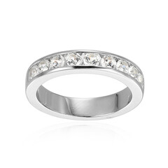 Zilveren ring met zirkonen