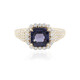 Gouden ring met een Cobaltblauwe Luc Yen spinel (AMAYANI)